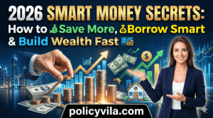 Personal finance guide showing loans credit cards and financial growth
