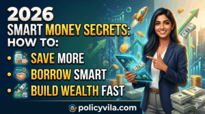 Financial planning strategy with budgeting savings and debt management