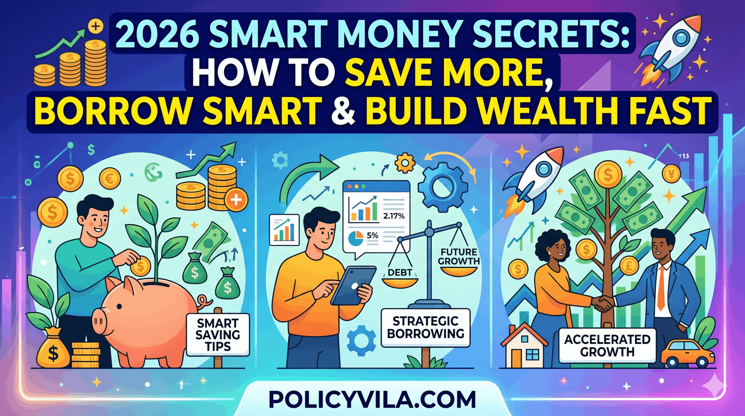 2026 Smart Money Secrets How to Save More, Borrow Smart & Build Wealth Fast