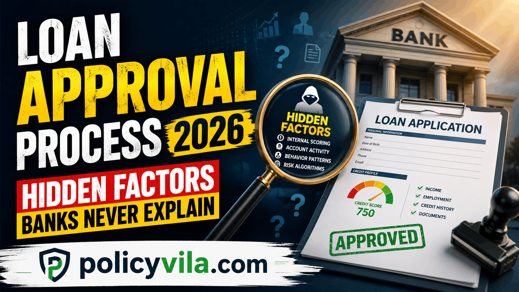 Digital banking system analyzing financial behavior for loan approval