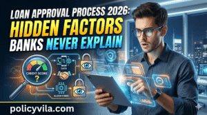 Personal loan application process with credit score and financial review dashboard