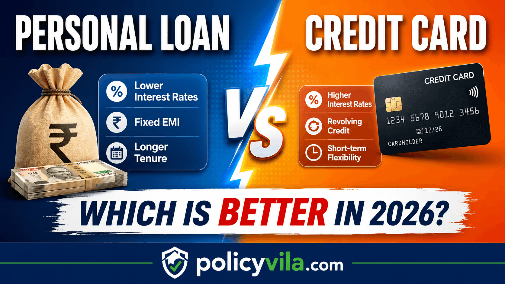 Personal Loan vs Credit Card Which Is Better in 2026