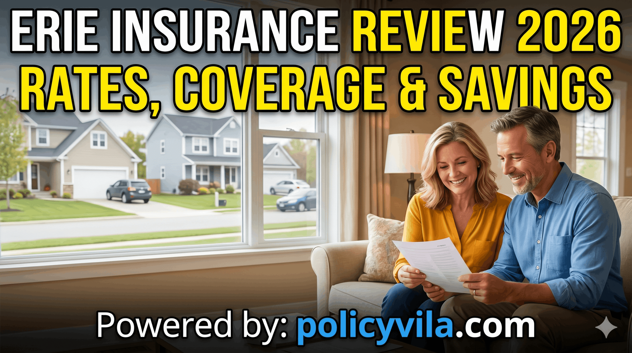Customer reviewing Erie auto insurance coverage and premium savings options