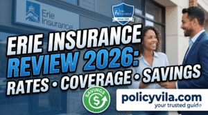 Erie Insurance Review 2026 showing auto and home insurance coverage comparison