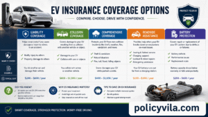 Electric vehicle owner reviewing insurance premiums, charging expenses, and maintenance costs.