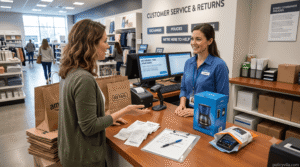 Store policy documents showing product return exceptions and restrictions.
