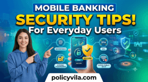 Mobile banking security with biometric authentication and secure login features