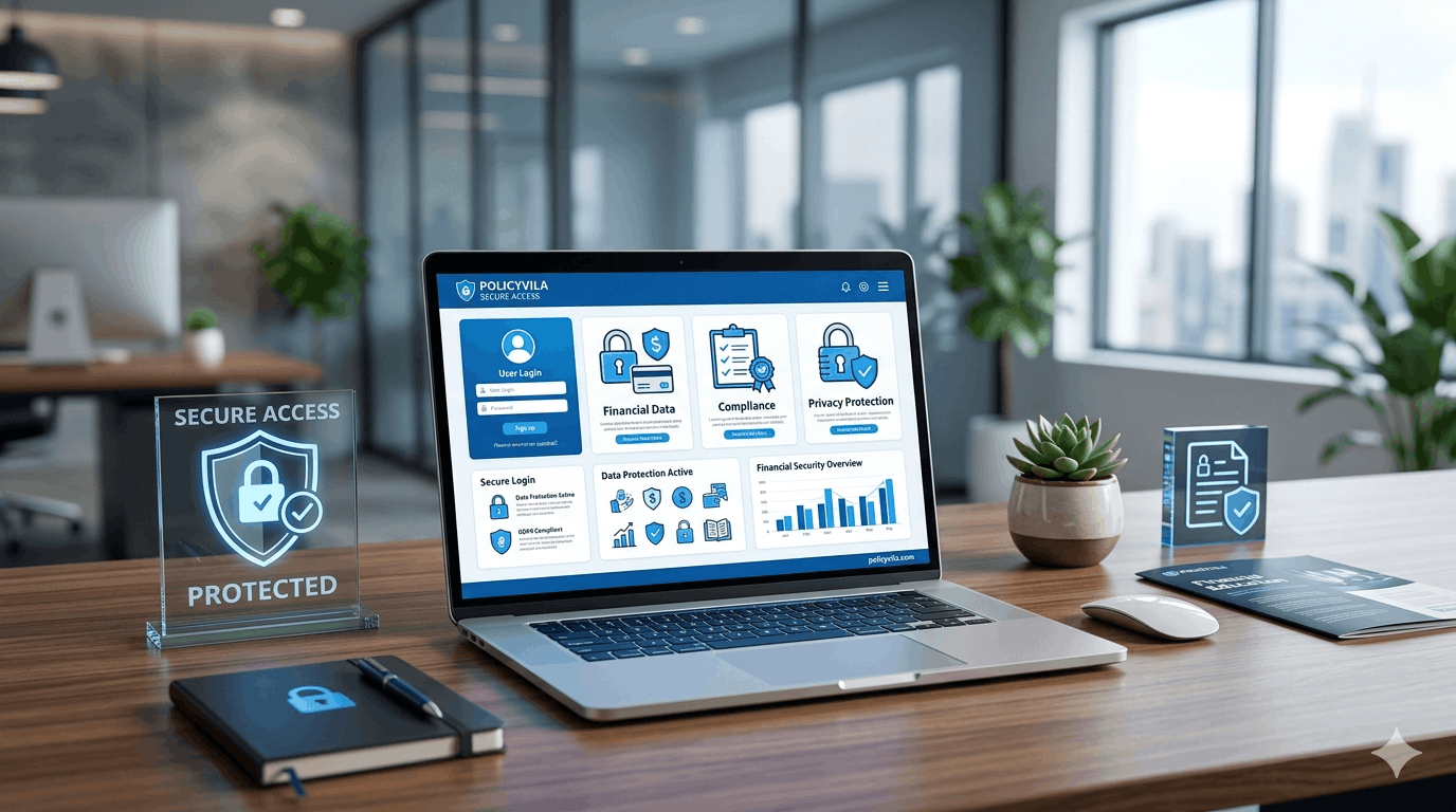 PolicyVila terms and conditions legal compliance and financial website protection concept