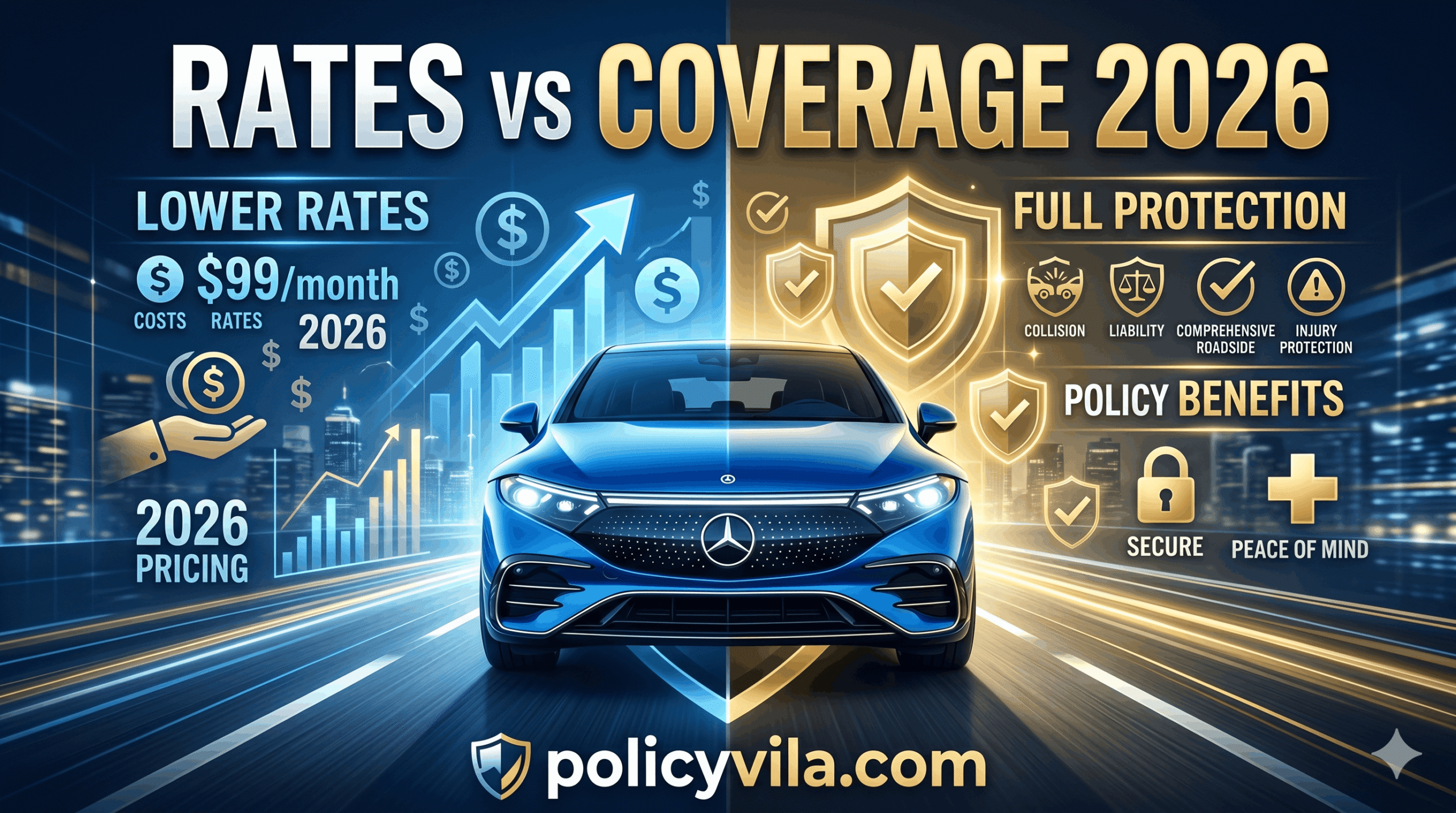 Comparison of Progressive insurance rates and coverage options in 2026.
