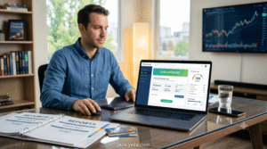 Consumer applying for an unsecured personal loan using online financial tools.