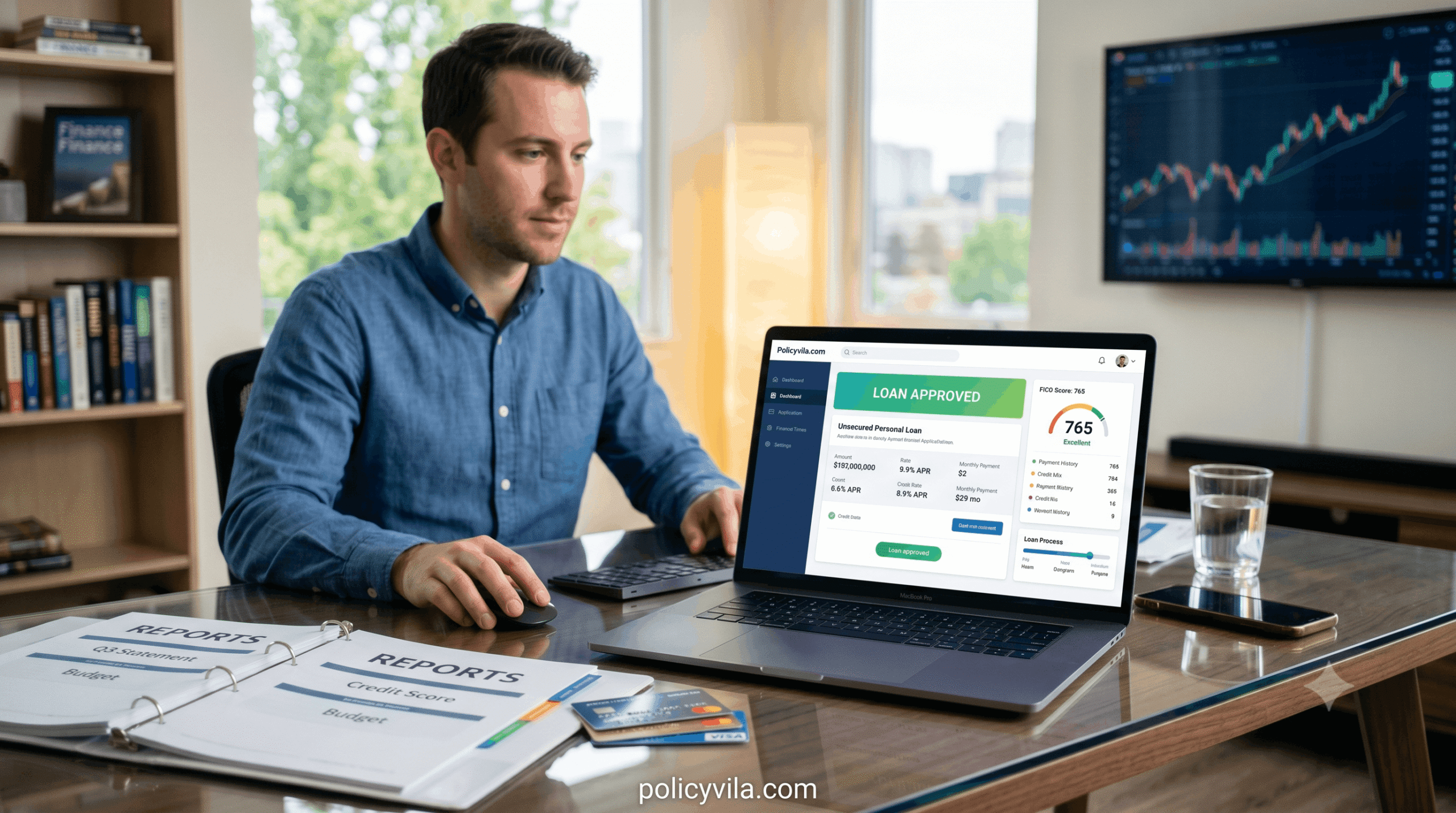 Consumer applying for an unsecured personal loan using online financial tools.