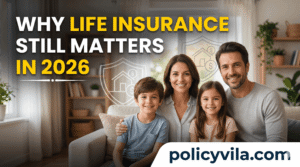 Family discussing financial protection and life insurance planning in 2026