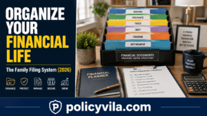Ten core folders for a complete household financial filing system