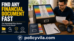 Household financial filing system guide for families in 2026