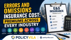 Errors and Omissions insurance cost comparison showing premium pricing across different industries in the United States.