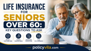 Senior married couple reviewing life insurance and retirement finances to understand who depends on their income