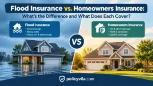 Flood insurance vs homeowners insurance coverage comparison