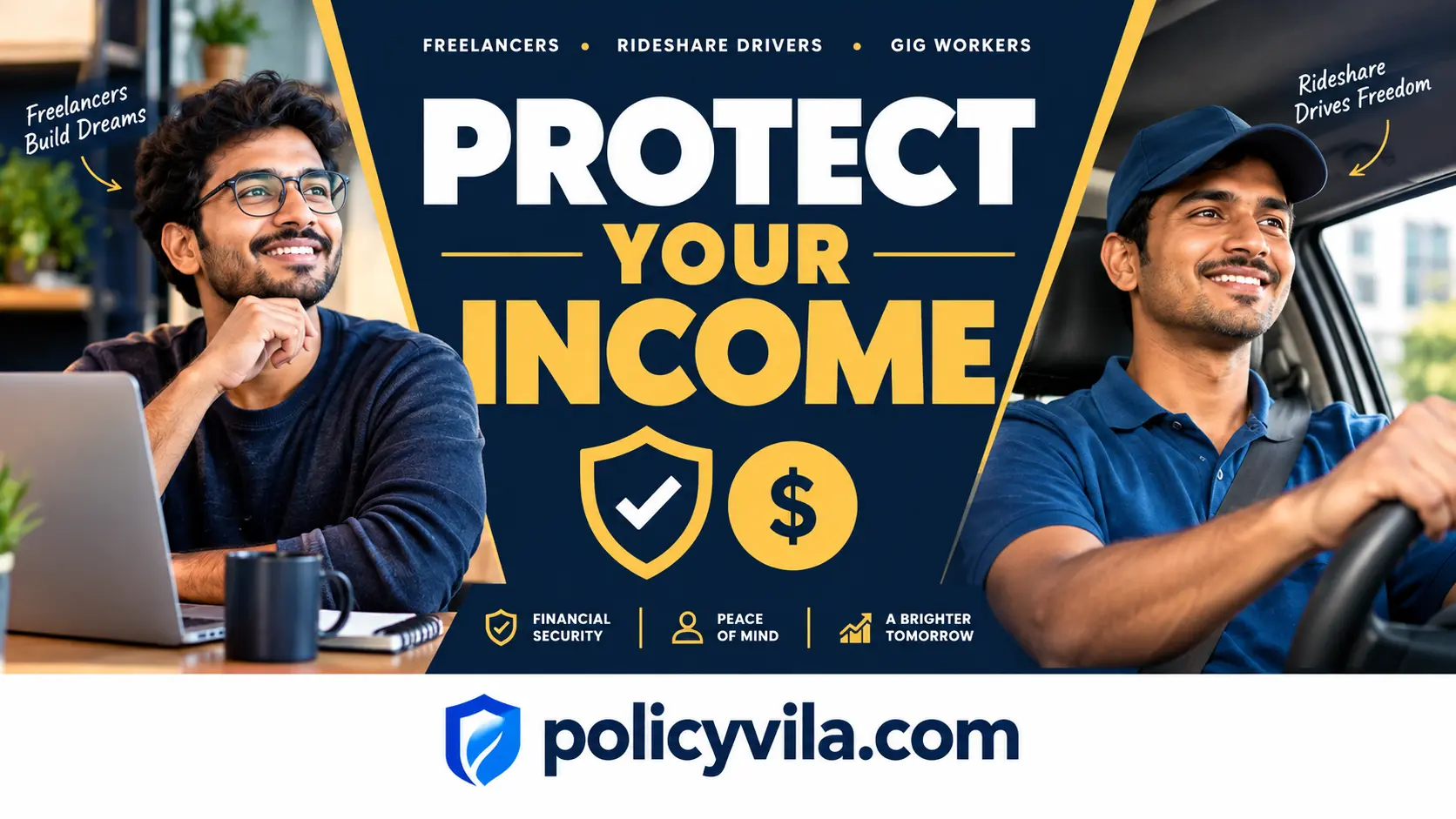 Term life insurance vs whole life insurance comparison table for gig workers
