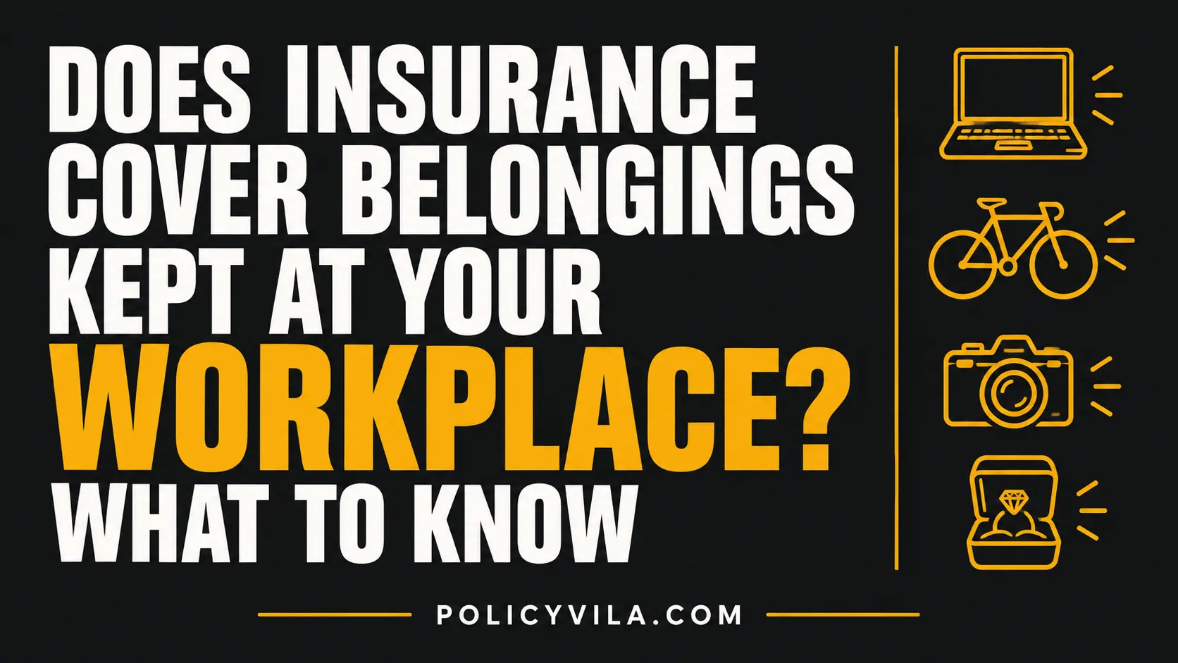 Laptop, backpack, and smartphone in an office representing workplace belongings and insurance coverage